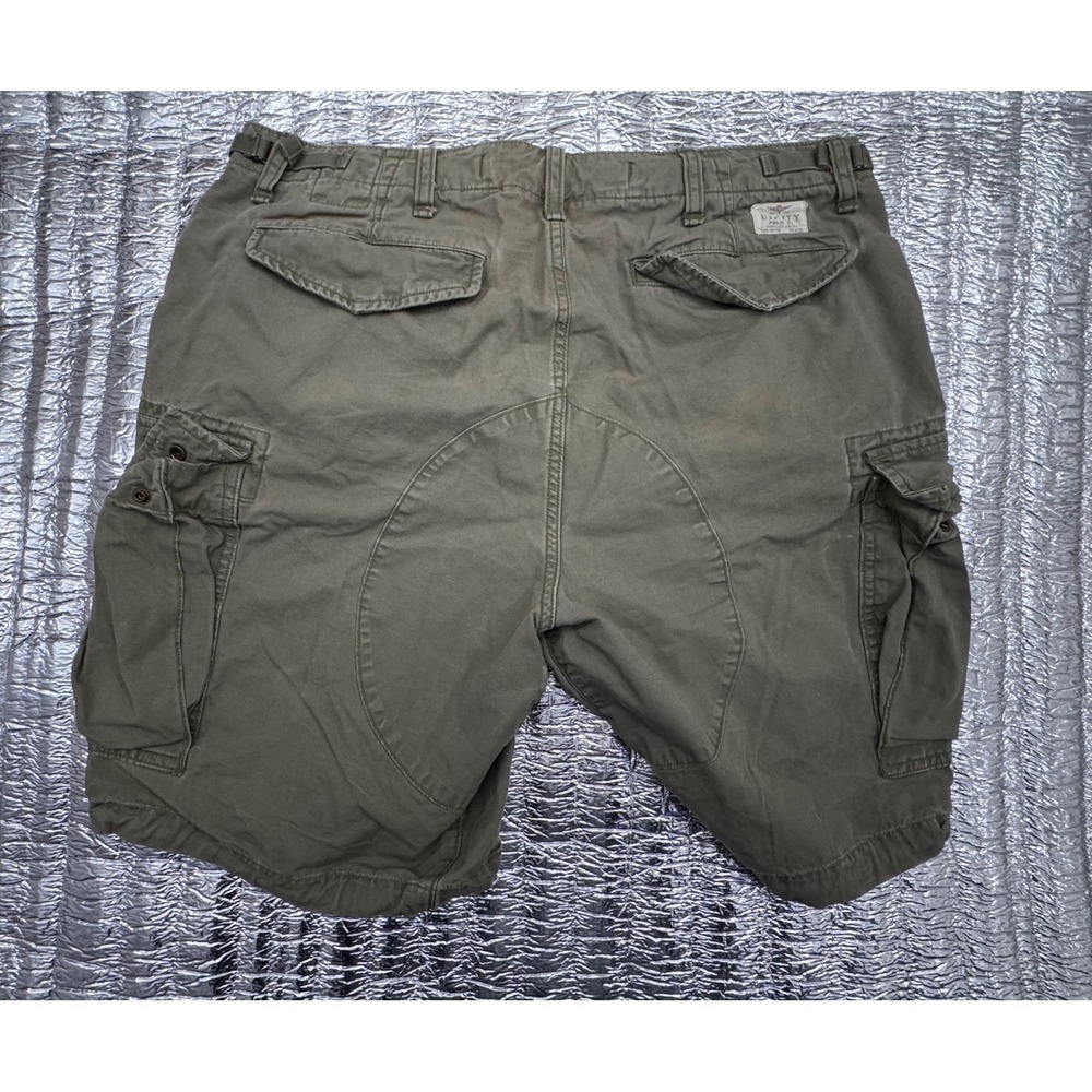 Polo Ralph Lauren Surplus Div Cargo Shorts Mens 34 Olive Green Utility Chino - Picture 7 of 10